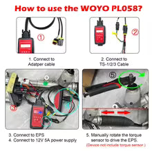 WOYO PL058 EPS Tester Auto Diagnostic Tool For Tesla Model Y/S/X/3