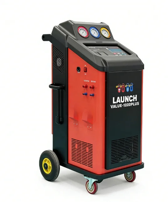 LAUNCH VALUE 1000 PLUS Fully Automatic Refrigerant Recovery Cleaning Filling Machine R134A R1234YF Silent Car Repair Tool