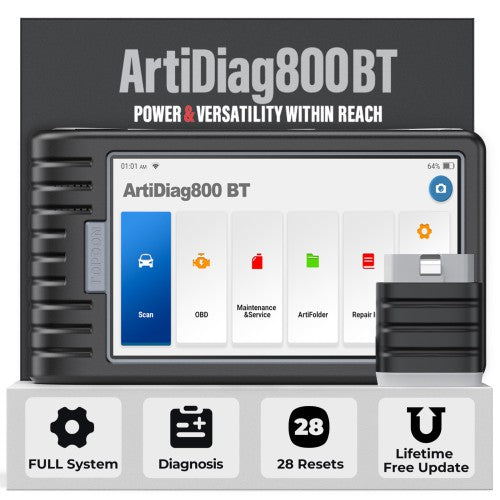 TOPDON Artidiag 800 BT Full system diagnostics 28+ Reset Services Free