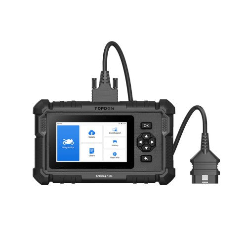 TOPDON Artidiag MOTO Motorcycle Diagnostic Tool Supports 15 Motorcycle Brands 1 year software upgrade