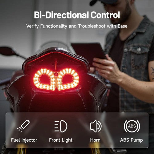 TOPDON Artidiag MOTO Motorcycle Diagnostic Tool Supports 15 Motorcycle Brands 1 year software upgrade