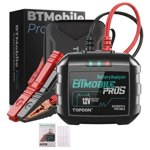 TOPDON BTMobile Pros 12V Battery Tester | Professional Portable Battery Analyzer