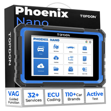 TOPDON Phoenix Nano Full Systems OE-Level Diagnostic Tool with ECU Coding 2 Years Update