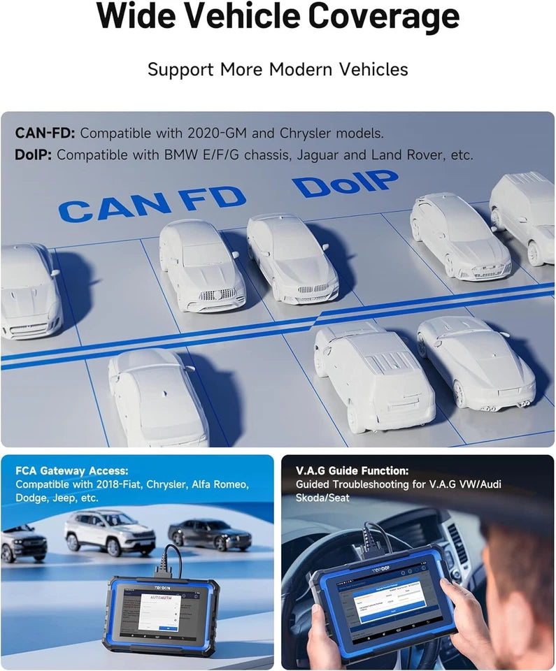TOPDON Phoenix Nano Full Systems OE-Level Diagnostic Tool with ECU Coding 2 Years Update