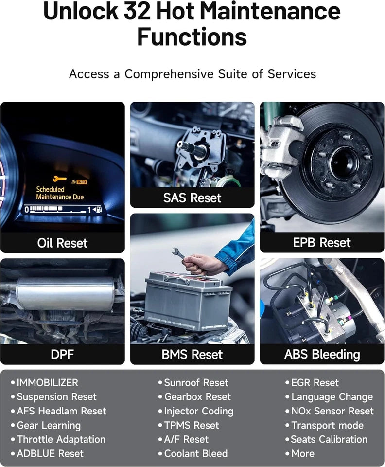 TOPDON Phoenix Nano Full Systems OE-Level Diagnostic Tool with ECU Coding 2 Years Update