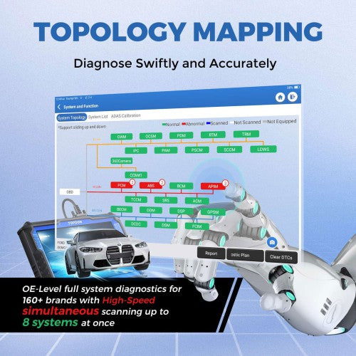 TOPDON Phoenix XLink Bi-Directional Diagnostic Tool Supports ECU Programming, ECU coding, 41 Services