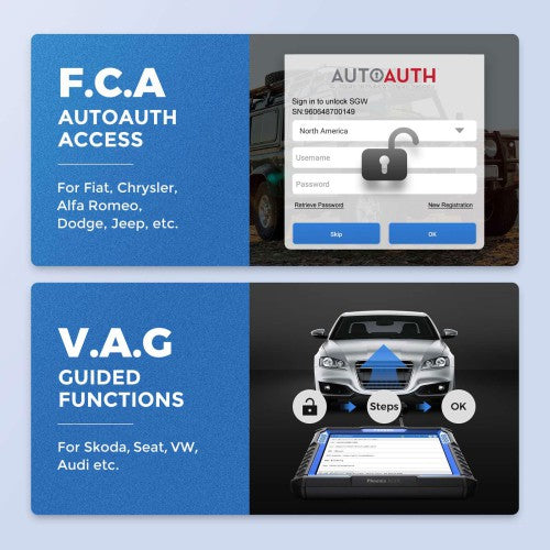 TOPDON Phoenix XLink Bi-Directional Diagnostic Tool Supports ECU Programming, ECU coding, 41 Services