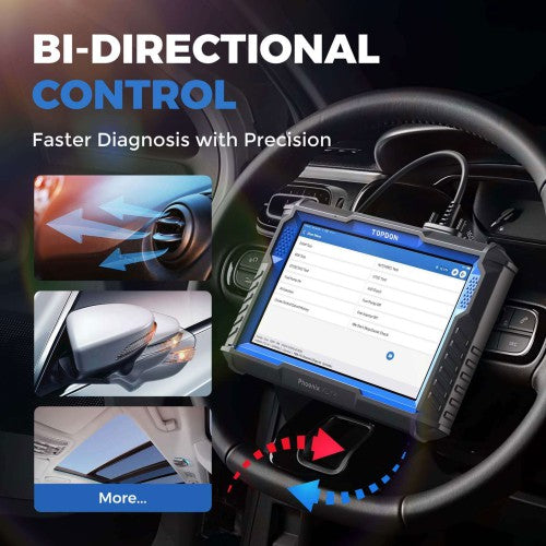 TOPDON Phoenix XLink Bi-Directional Diagnostic Tool Supports ECU Programming, ECU coding, 41 Services