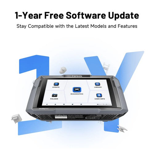 TOPDON Ultradiag MOTO Bluetooth Motorcycle Scan Tool For 80+ Brand Motorcycle 1 Year Free Update