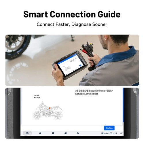 TOPDON Ultradiag MOTO Bluetooth Motorcycle Scan Tool For 80+ Brand Motorcycle 1 Year Free Update