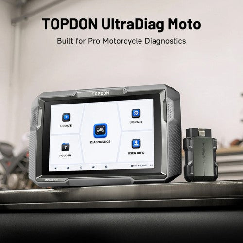 TOPDON Ultradiag MOTO Bluetooth Motorcycle Scan Tool For 80+ Brand Motorcycle 1 Year Free Update