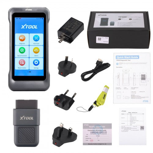 XTOOL TP300 All-in-One TPMS Service Diagnostic Tool with 4-System Diagnostics 8+ Service Functions