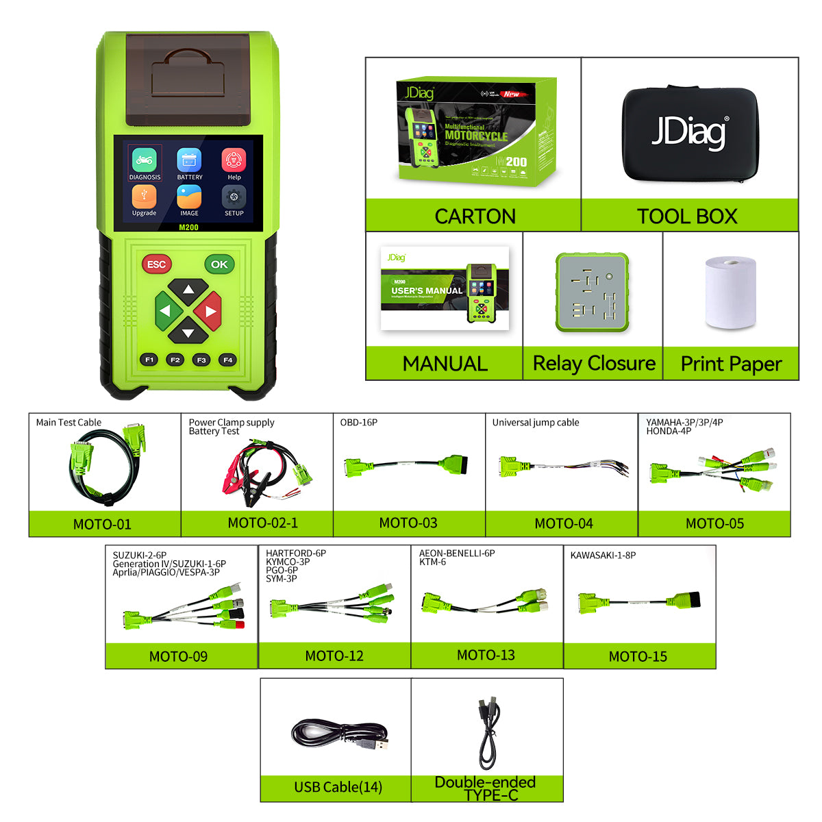 ToPDiag M200 M200Pro Motorcycle Diagnostic Scanner