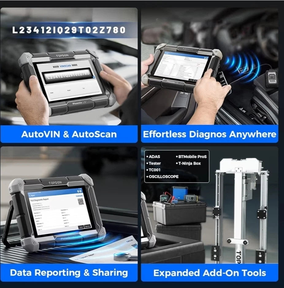 TOPDON Phoenix Lite 3 Bi-Directional Scan Tool All System Diagnostics ECU Online & Offline 2 Year Upgrade coding