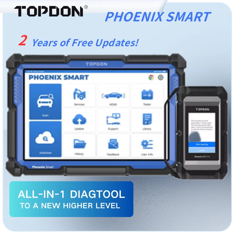 Topdon Phoenix Smart Full System Diagnostic Tool Supports ECU Online Programming