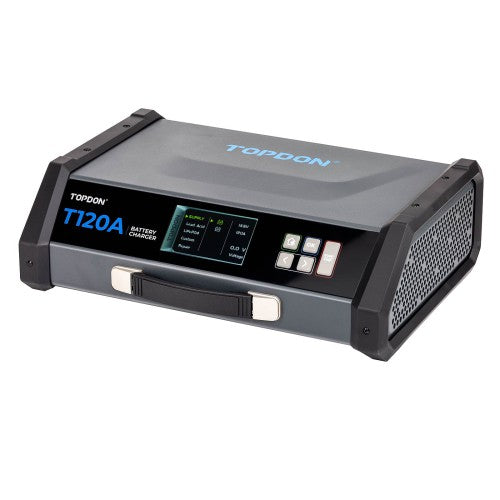 Topdon Tornado120000  Battery Charger, 120A Stable Programming Power Supply for 12V Vehicles