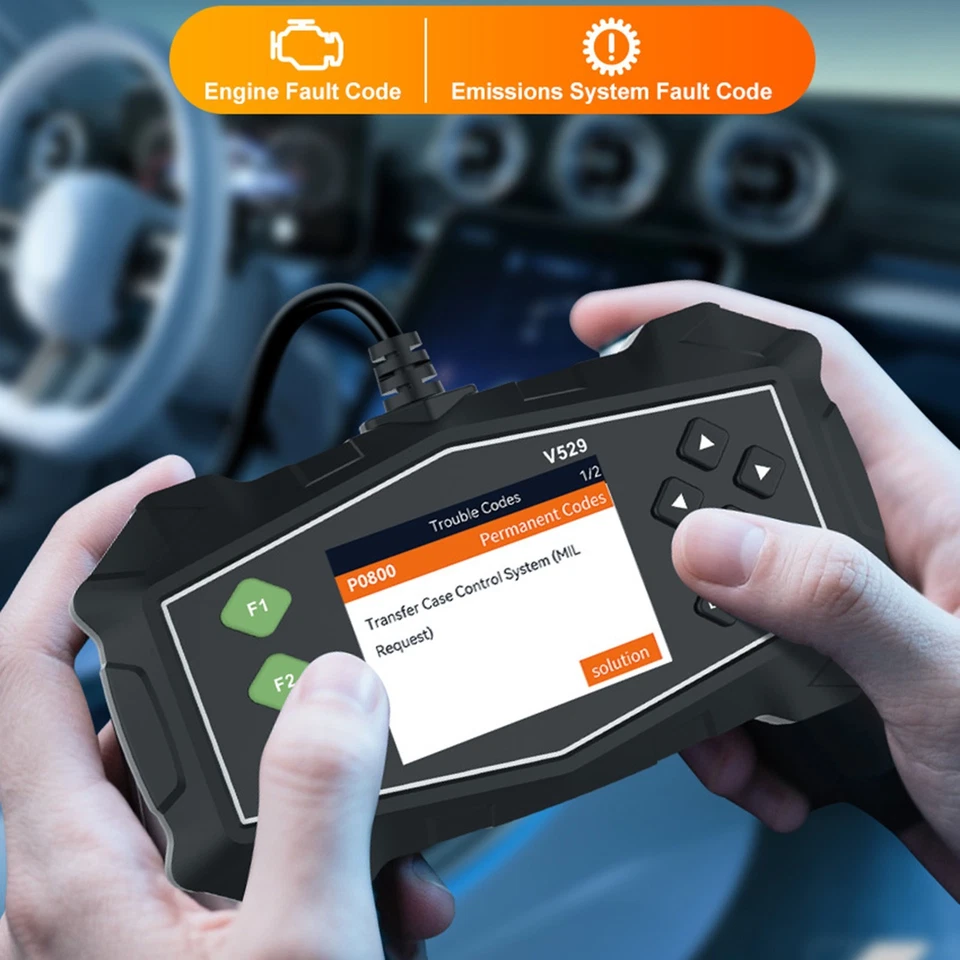 Check Engine Ob2 V529 OBD2 Scanner Automotive Fault Diagnostic Tool Check Engine