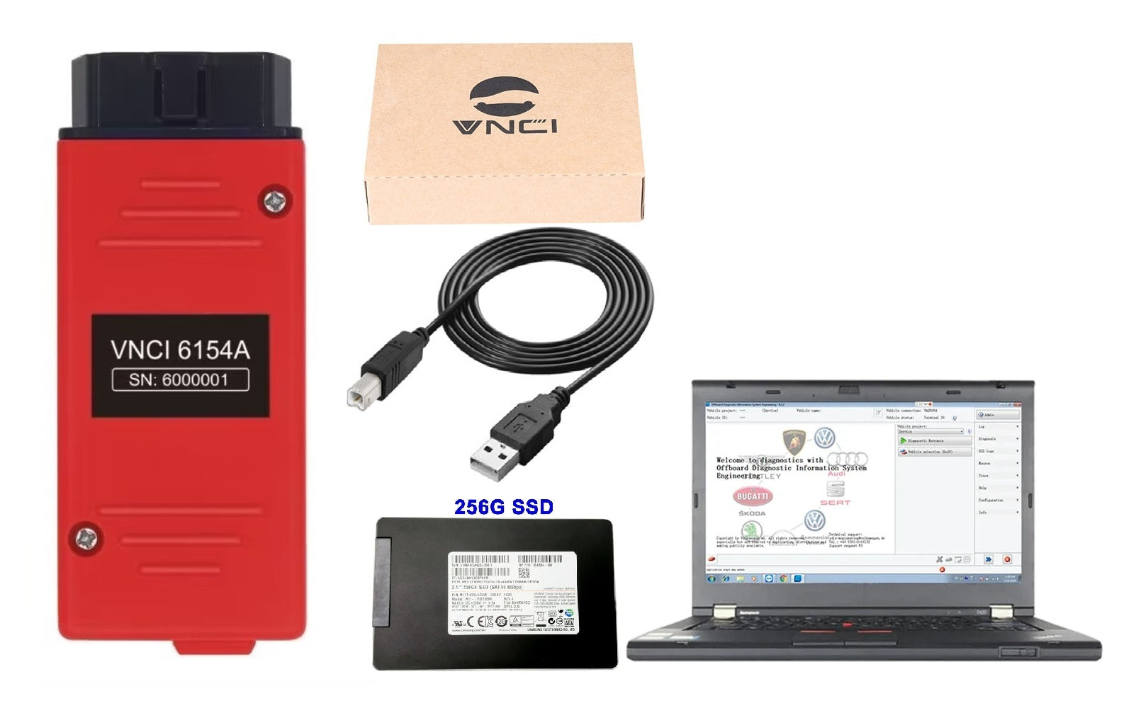 VNCI 6154A ODIS V25.03 for V-W A-udi Skoda Seat OBD2 Scanner Supports