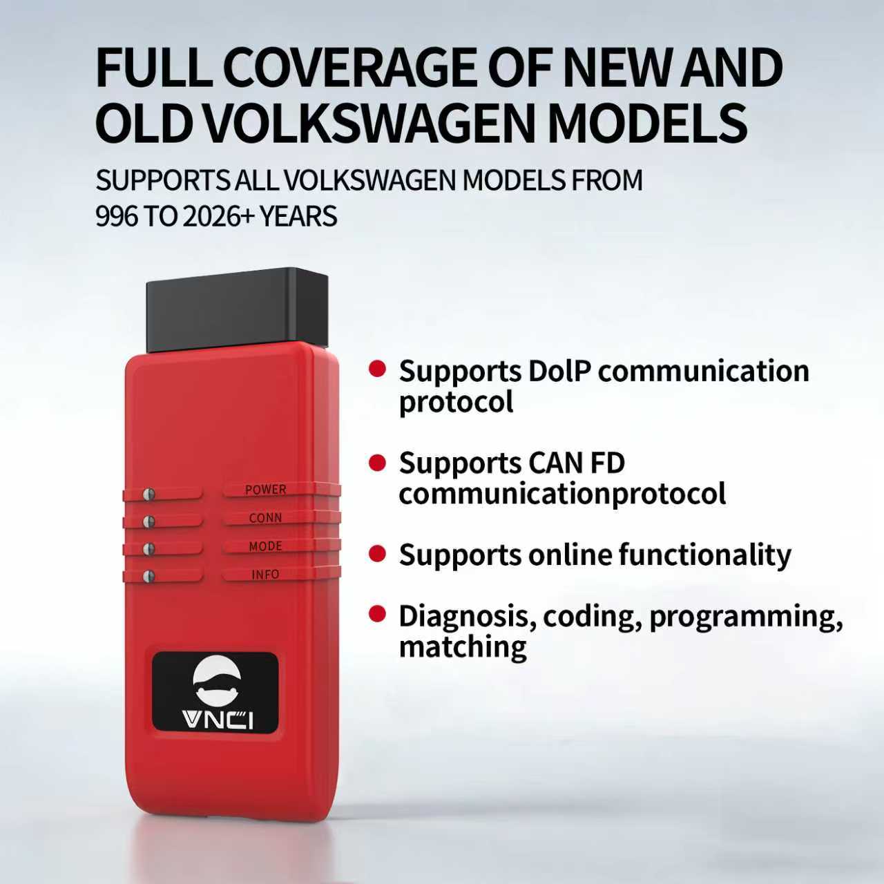 2026 New VNCI 6154B Professional Diagnostic Tool for VW, Audi, Skoda, Seat & Luxury Brands