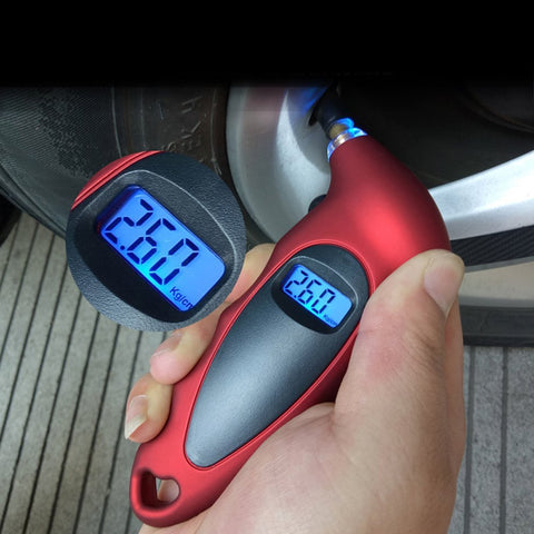 VXDAS Digital Tire Pressure Gauge Small portable design can extend tire life Settings for Car Truck Bicycle with Backlit LCD and Anti-skid Rubber Handle