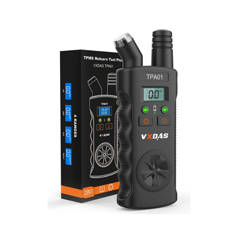 VXDAS TPMS Relearn Tool Plus Digital Tire Pressure Gauge 150 PSI,TPA01 2 in 1 TPMS Reset Sensor for G-M Buick/Chevy/Cadillac,Tire Monitor System Activation Tool 2022