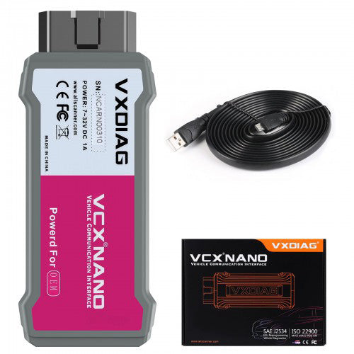 VXDIAG VCX NANO RVDIAG For Renault All Systems Diagnostic Tool J2534 ECU Coding & Programming OBD2 Scanner
