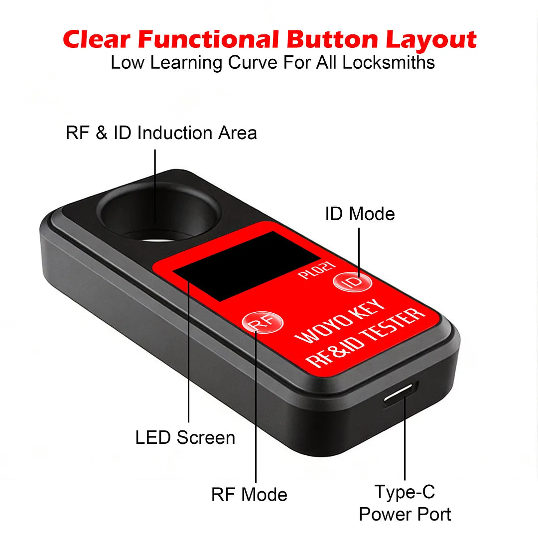 WOYO PL021 RF & ID Remote Tester 315/433/868/902MHz ASK/FSK Recognizer