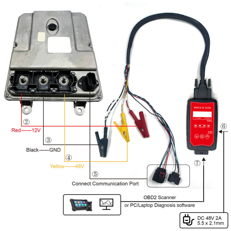 WOYO PL035 48V DC‑DC Module Tester for Jaguar Land Rover MHEV 2019‑2024