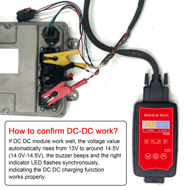 WOYO PL035 48V DC‑DC Module Tester for Jaguar Land Rover MHEV 2019‑2024