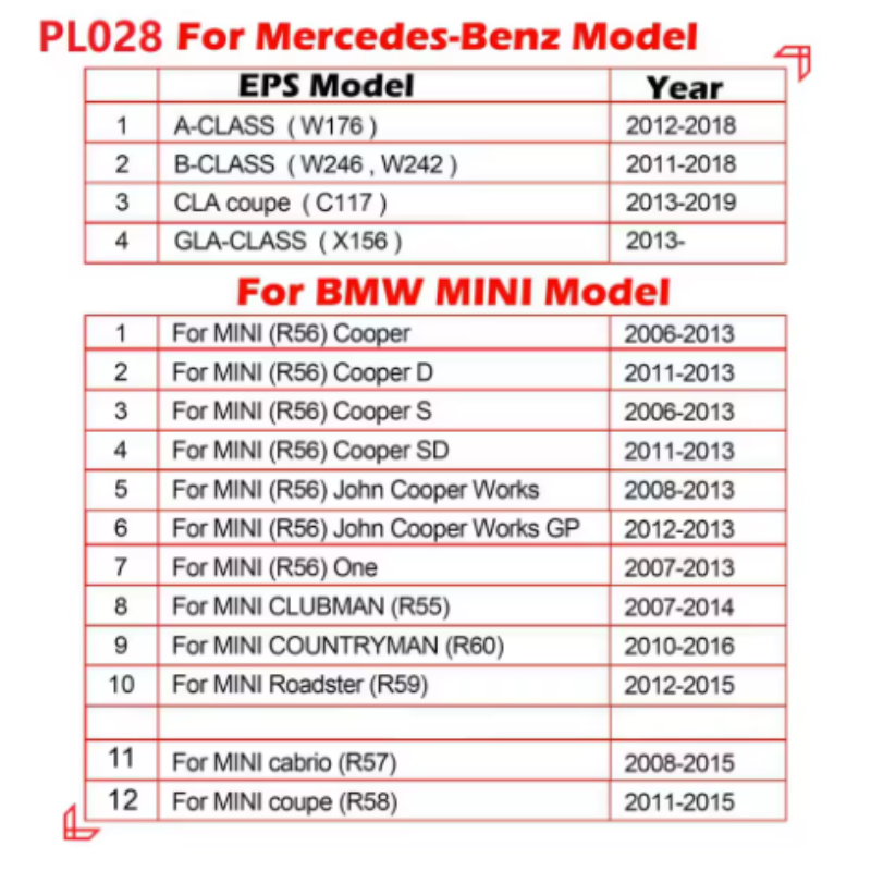 WOYO PL028 For Mercedes-Benz Model