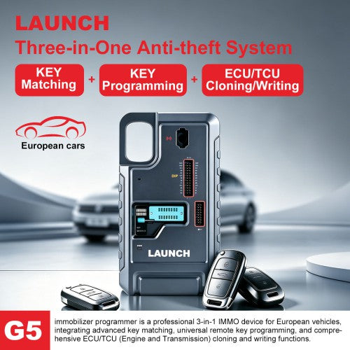 LAUNCH XPROG5 X PROG5 IMMO Programmer 3-in-1 ECU TCU Cloning Tool Upgrade of XPROG3 Supports VW MQB 5C 5D & V850 RH850 Key Programming