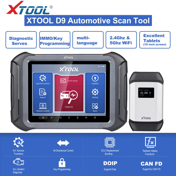 XTOOL D9 /D9 pro / D9 DT Automotive Scan Tool