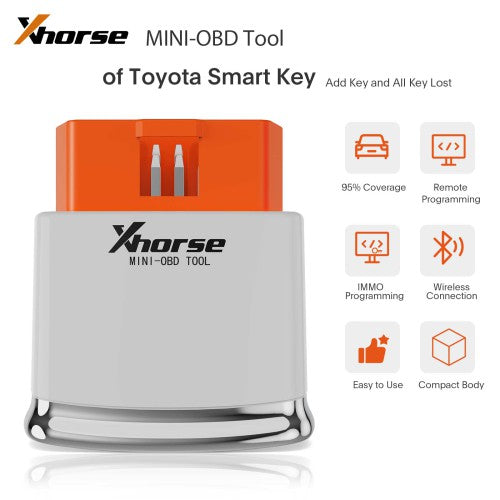 Xhorse MINI OBD Tool for Toyota FT-OBD Add Key and All Keys Lost till 2023