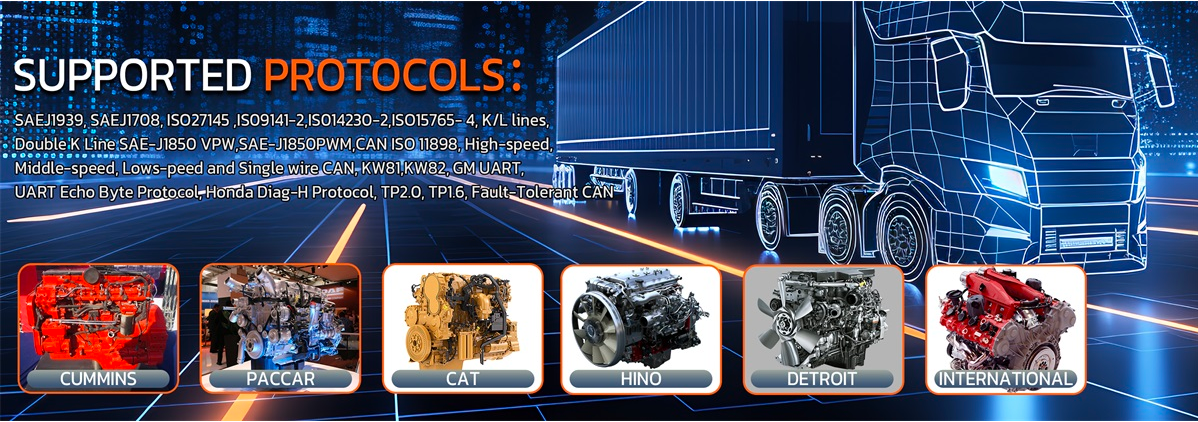 Xtruck HD19 Heavy Duty Diesel Truck Diagnostic Scanner - All-in-One Diagnostic Solution for Commercial Vehicles