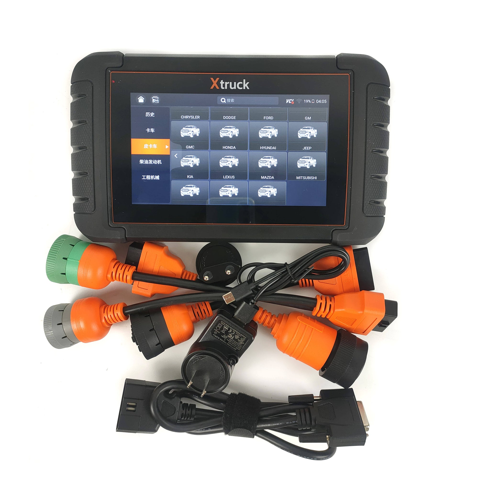 Xtruck HD19 Heavy Duty Diesel Truck Diagnostic Scanner - All-in-One Diagnostic Solution for Commercial Vehicles