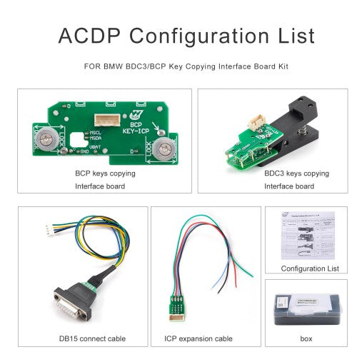 Yanhua ACDP BMW BDC3/BCP Key Copy Interface Board Kit
