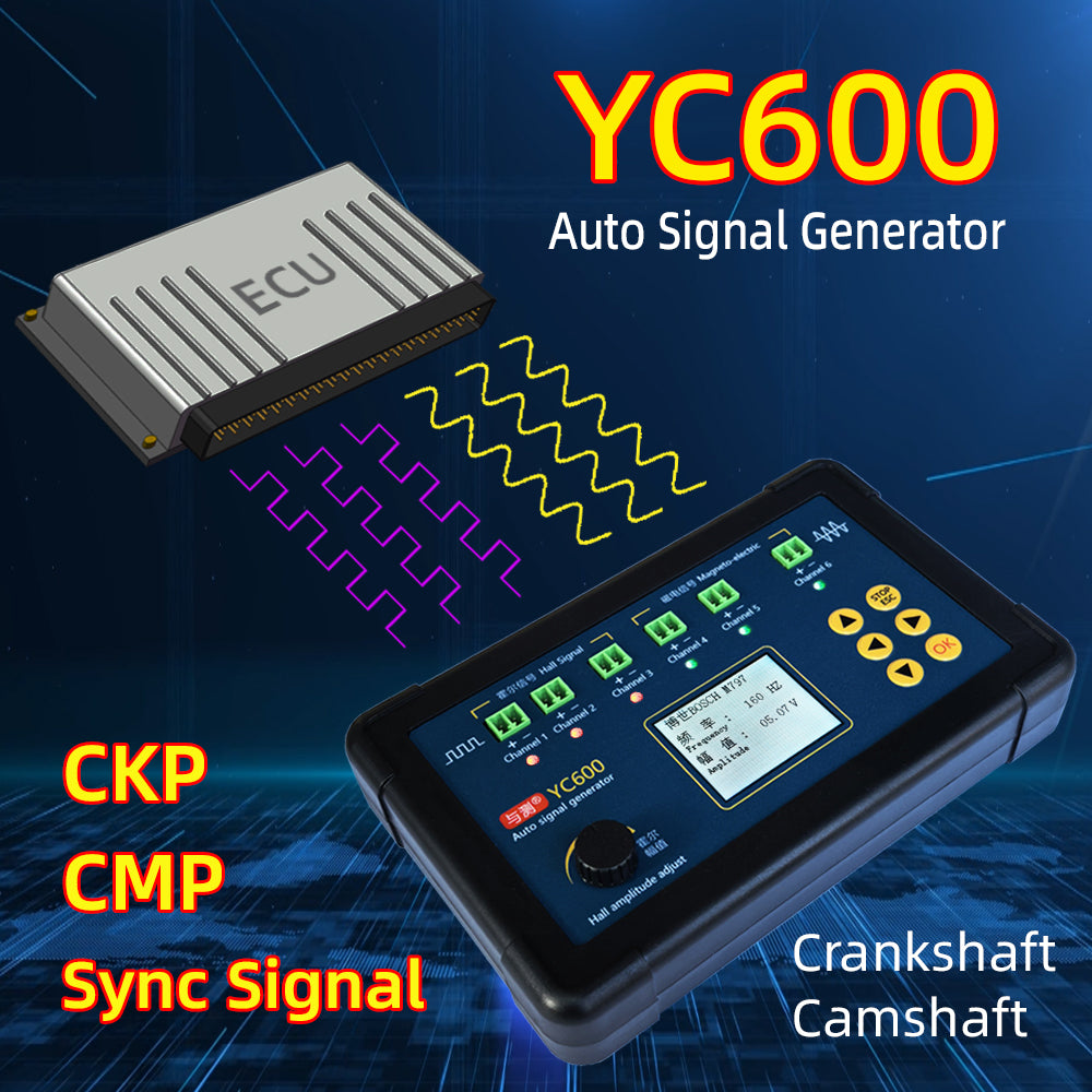 YC600 Automotive Signal Generator Crank Axle/Cam Shaft Sensor for Automobile/Motorcycle/Excavator ECU Test