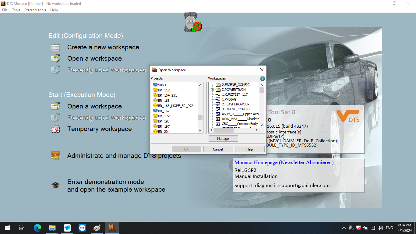 V2025.09 Benz Xentry Diagnostic & Programming Software For Mercedes installed in SSD/HDD