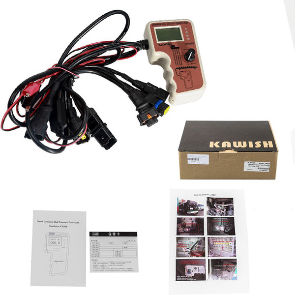 CR508S Common Rail Pressure Tester and Simulator's packing list