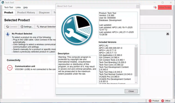 V-olvo Tech Tool PTT 2.8.360 + DevTool Pro APCI 0.7｜Professional Diagnostic & Programming Suite for V-olvo Group Vehicles