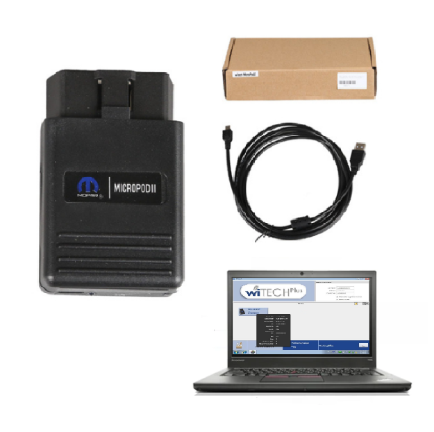 V17.04.27 wiTech MicroPod 2 for Chrysler Diagnosis Support Car Year to 2018