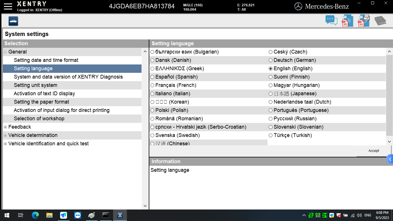 MB SD Connect C5 with Lenovo Laptop and V2023.09 Software 500G Full Set Ready to Use