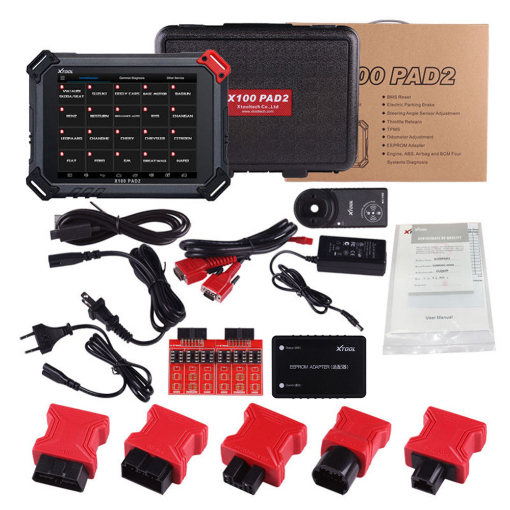 XTOOL X-100 PAD2 Tablet Key Programmer Special Functions Expert Update ...
