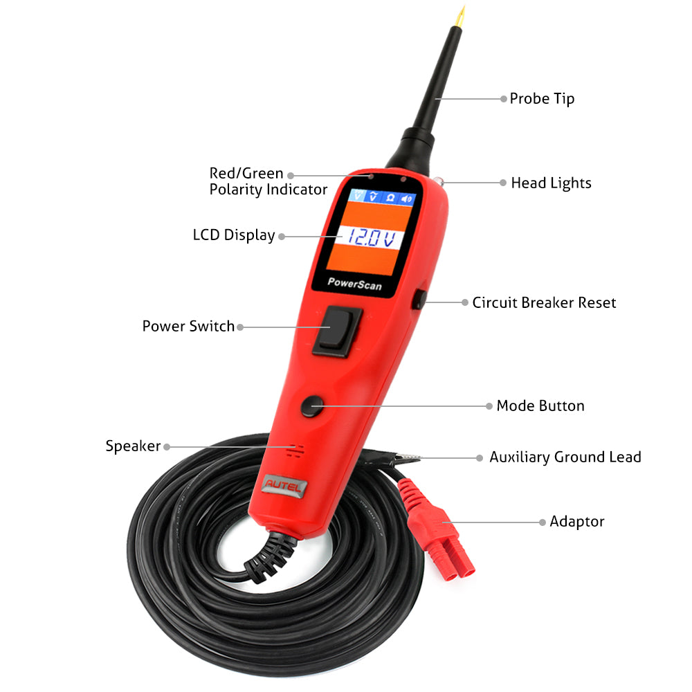 Autel PowerScan PS100 Electrical Circuit Tester System Diagnosis Tool ...