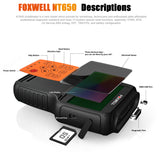 FOXWELL NT650 OBD2 Scanner ABS Airbag SAS EPB DPF Oil Service Reset - VXDAS Official Store