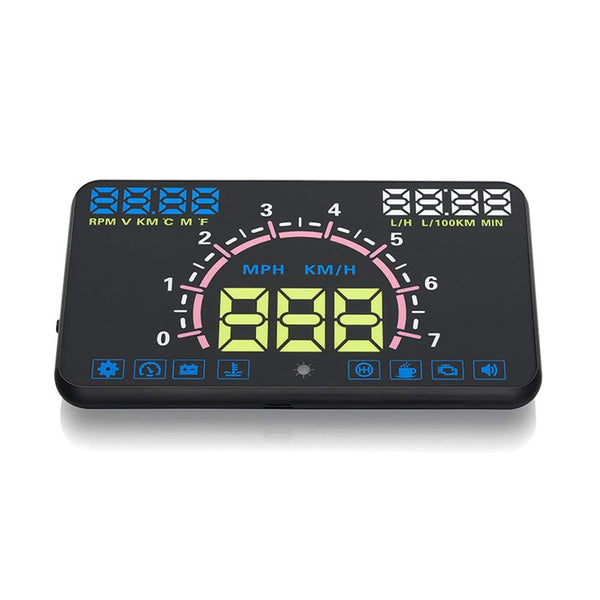 VXDAS Car Styling Auto HUD head up display Car-styling HUD E350 5.8 Inch Screen With Multi-Functions KM/h Overspeed Warning RPM - VXDAS Official Store