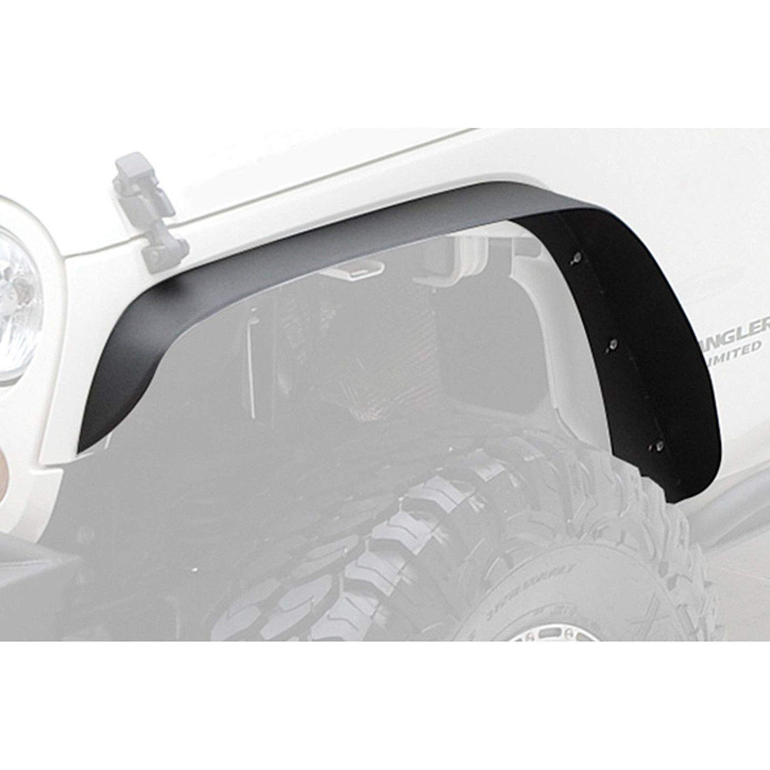 Solid Steel Off-Road Front & Rear Flat Fender Flares for 2007-2018 Jeep Wrangler JK & Unlimited - 4 PCS Set - VXDAS Official Store