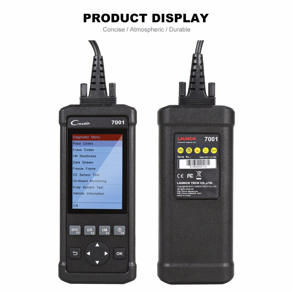 Launch CReader 7001 Full OBD2 Scanner/Scan Tool with Oil Resets Servic