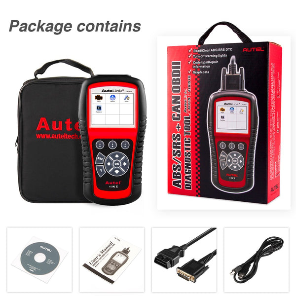 Autel AutoLink AL619 Engine, ABS, SRS  Auto Scanner Car Code Reader Automotive Tool Auto Code Reader - VXDAS Official Store