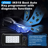 XTool IK618 Automotive All System Diagnostic Scanner Car Diagnostic Tool Auto Key Programmer